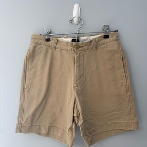 J. Crew Men's Khaki Flat Front Shorts